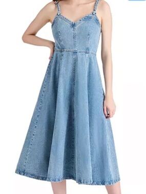 STEVE MADDEN Forever Blue Women's Harley Cotton Smocked-Back Dress